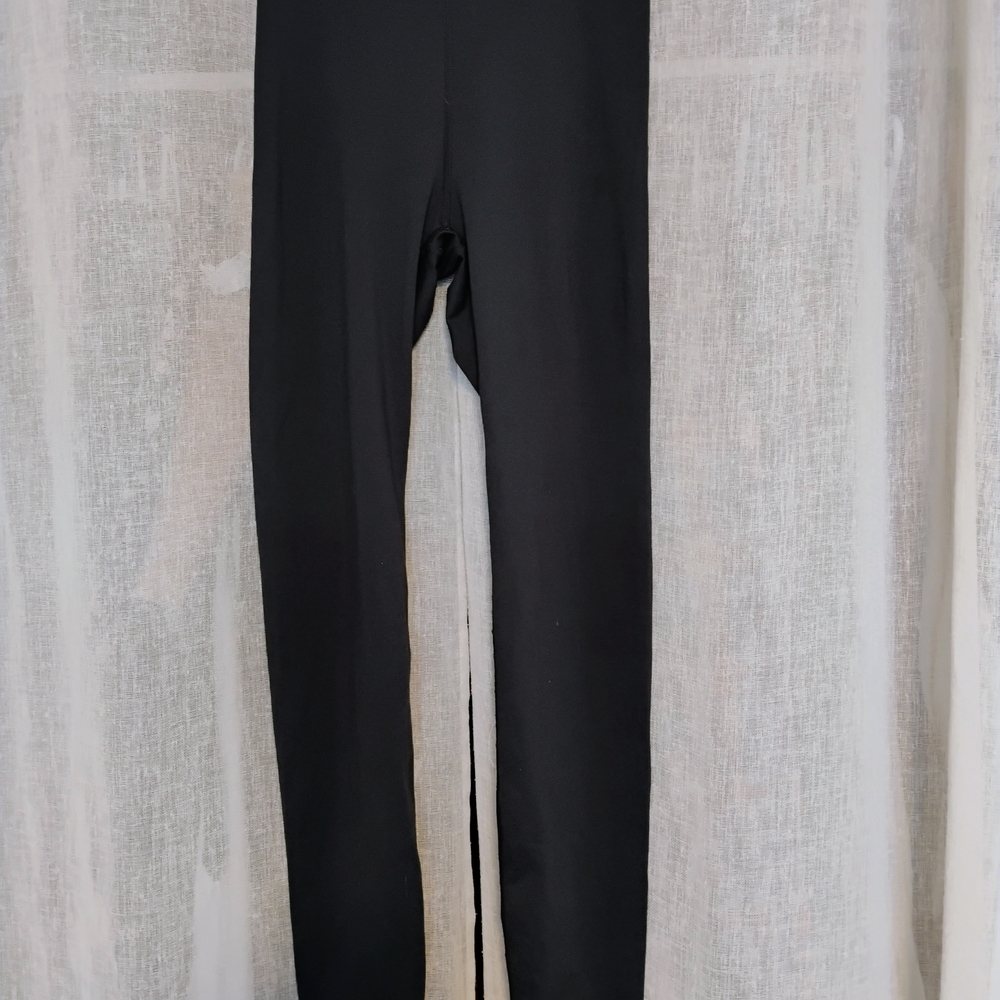RVCA Black Leggings with Logo Waistband